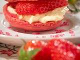 Macaron so fraises, so Gariguettes