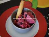 Glace aux fruits rouge