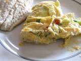 Omelette courgette en sac