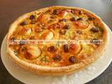 Quiche Saint Jacques poireaux merguez