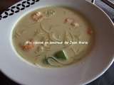 Soupe de crevettes au lait de coco