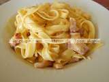 Tagliatelles carbonara traditionnelle