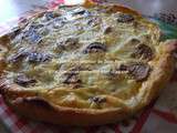 Tarte oignons champignons et mozzarella