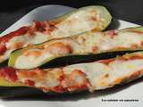 Courgettes façon pizza