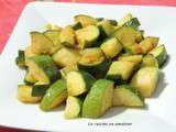 Courgettes sautées au curry