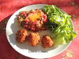 Cromesquis de camembert et tartare au couteau