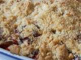 Crumble aux prunes sauvages