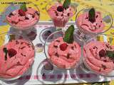 Mousse framboises et cerises