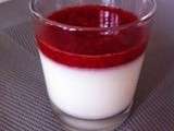 Panna Cotta framboises en verrine