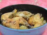 Poulet et pommes de terre en cocotte