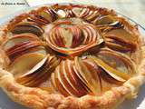 Tarte aux pommes en forme de fleurs