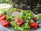 Terrine de saumon et salade