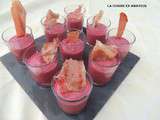 Verrine mousse de betteraves