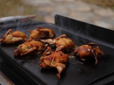 Cailles à la plancha