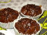 Muffins aux pépites de chocolat et banane