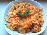 Au menu ce soir: farfalle all'arrabiata