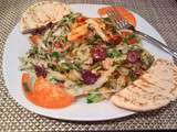 Salade fattouch et halloumi