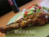 Brochettes de poulet