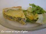 Quiche aux courgettes , champignons et thon