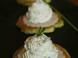 Blinis de courgettes et Mousse de chèvre