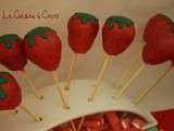 Cake pops Fraises