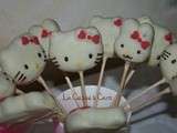 Cake pops Hello Kitty