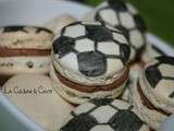 Macarons football Chocolat-Tonka