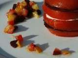 Millefeuille Tomates Betterave Mozarella