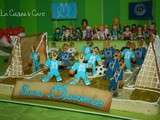 Terrain de foot Pistache - Chocolat