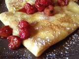 Crêpes  Blintzes  fourrées au fromage blanc