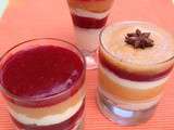 Fraîcheur melon et framboises au mascarpone