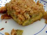 Gâteau à la rhubarbe, façon Crumble