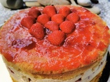 Gâteau aux fraises sans gluten