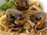 Linguine (ou spaghetti) alla vongole de Grand-Mère Caterina