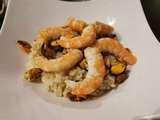 Risotto aux moules et crevettes