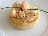 Tartelettes aux langoustines flambées au Cognac