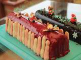 Bûche aux fruits rouges