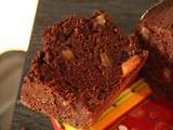 Cake au chocolat, noisettes et poires