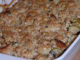 Crumble de saumon aux courgettes