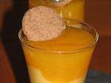 Mousse de mangue et coulis de kaki