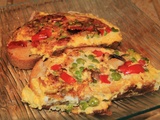 Omelette toastée aux légumes