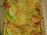 Tarte aux oignons et aux courgettes