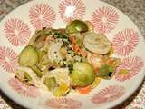 Blanquette de boudin blanc aux légumes