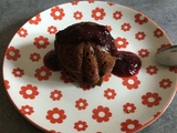 Délice au chocolat mascarpone et coulis de cerises