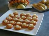 Mini savarin à la tomate topping au chèvre