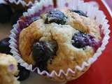 Muffins aux flocons d'avoine et myrtilles