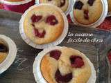 Muffins cerises et amandes