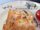 Quiche saumon et asperges, saveur orange