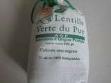 Cuisson basique des lentilles verte du puy au thermomix