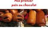 Pains au chocolat avec la pate à pain suisses